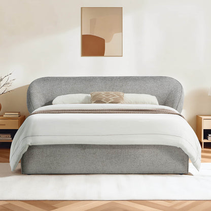 Zinnia Modern Design Curve Platform Bed