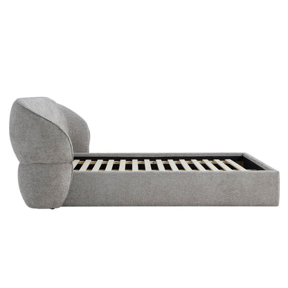 Zinnia Modern Design Curve Platform Bed