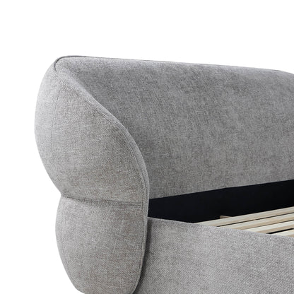 Zinnia Modern Design Curve Platform Bed