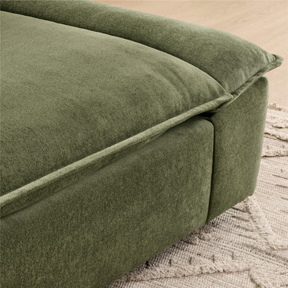 Ace Minimalist Chenille Adjustable Backrest 2-Seater Sofa with Storage Armrest
