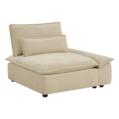Ace Minimalist Chenille Adjustable Backrest 2-Seater Sofa with Storage Armrest