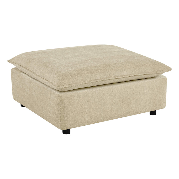 Ace Minimalist Chenille Cozy Ottoman