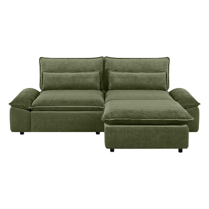 Ace Deep Adjustable Backrest 3-Seater Modular Sofa with Storage Armrest