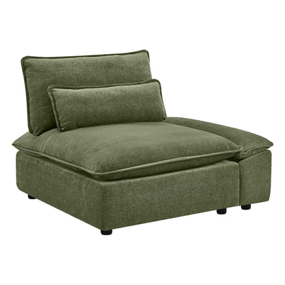 Ace Minimalist Chenille Adjustable Backrest 2-Seater Sofa with Storage Armrest