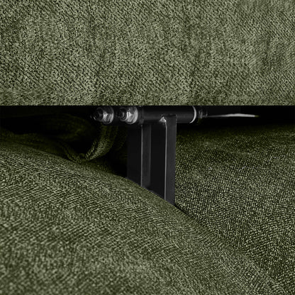 Ace Minimalist Chenille Adjustable Backrest 2-Seater Sofa with Storage Armrest