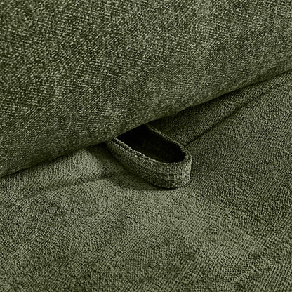 Ace Minimalist Chenille Adjustable Backrest 2-Seater Sofa with Storage Armrest
