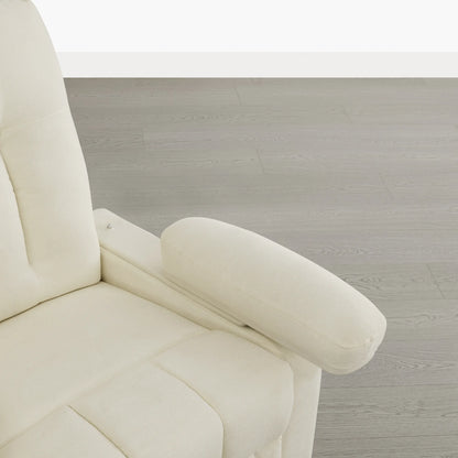 Alison Chenille Swivel Glider Nursery Recliner with Adjustable Armrests