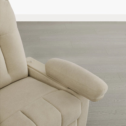 Alison Chenille Swivel Glider Nursery Recliner with Adjustable Armrests