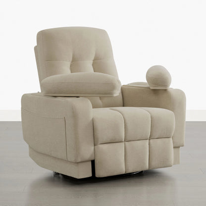 Alison Chenille Swivel Glider Nursery Recliner with Adjustable Armrests