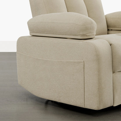 Alison Chenille Swivel Glider Nursery Recliner with Adjustable Armrests