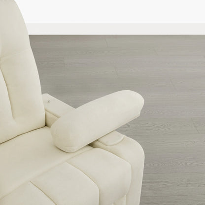 Alison Chenille Swivel Glider Nursery Recliner with Adjustable Armrests