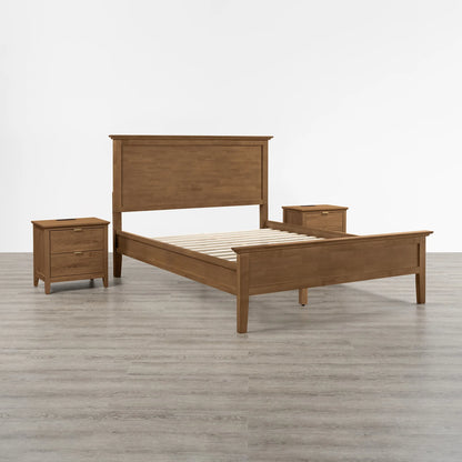 Alyce Modern Farmhouse Solid Wood Queen Platform Bed