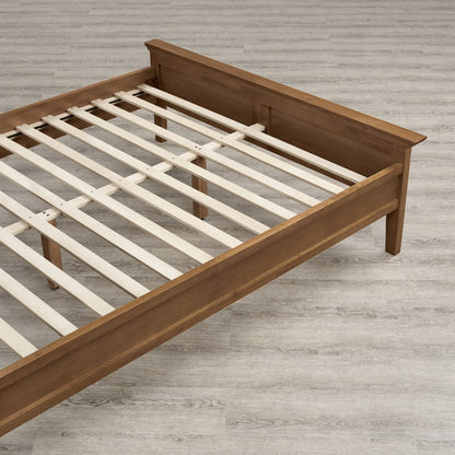 Alyce Modern Farmhouse Solid Wood Queen Platform Bed