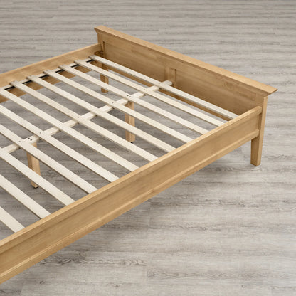 Alyce Modern Farmhouse Solid Wood Queen Platform Bed