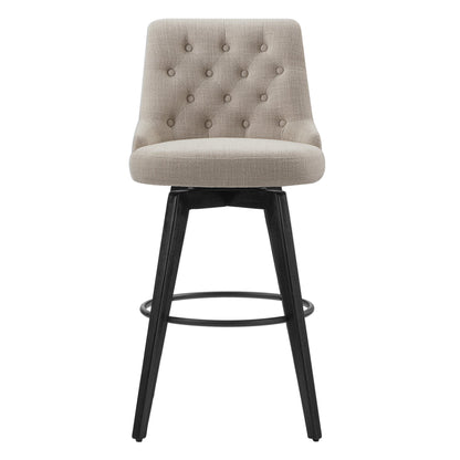 Morgan Prime Tufted Swivel Bar & Counter Stool