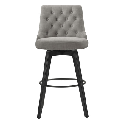 Morgan Prime Tufted Swivel Bar & Counter Stool