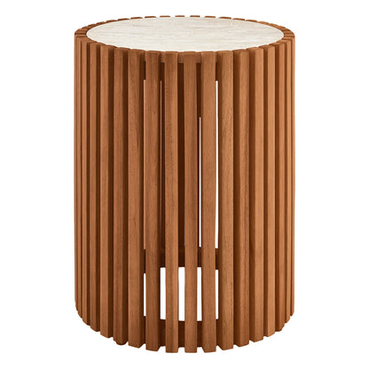 Beatriz Acacia Wood Outdoor & Indoor Side Table