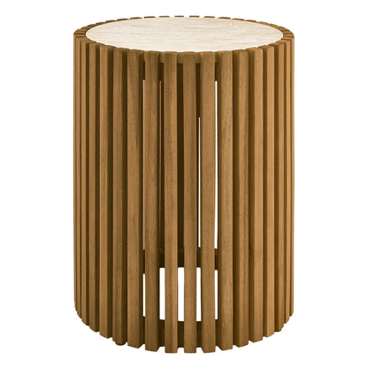 Beatriz Acacia Wood Outdoor & Indoor Side Table