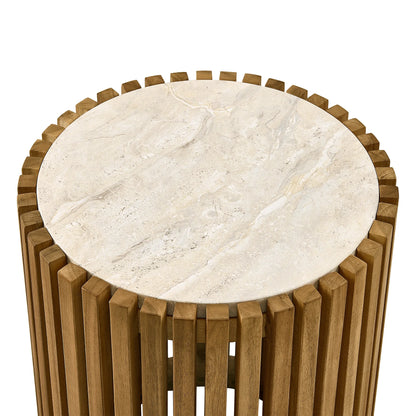 Beatriz Acacia Wood Outdoor & Indoor Side Table