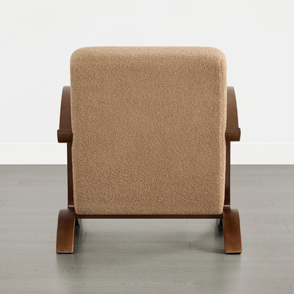 Beau Curved Upholstered Accent Chair