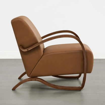Beau Curved Upholstered Accent Chair