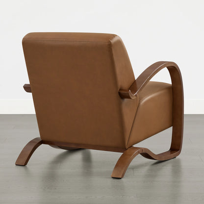 Beau Curved Upholstered Accent Chair