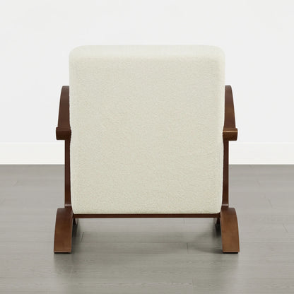 Beau Curved Upholstered Accent Chair