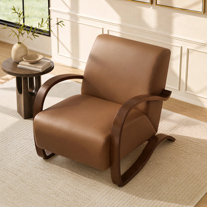 Beau Curved Upholstered Accent Chair