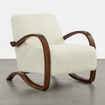 Beau Curved Upholstered Accent Chair