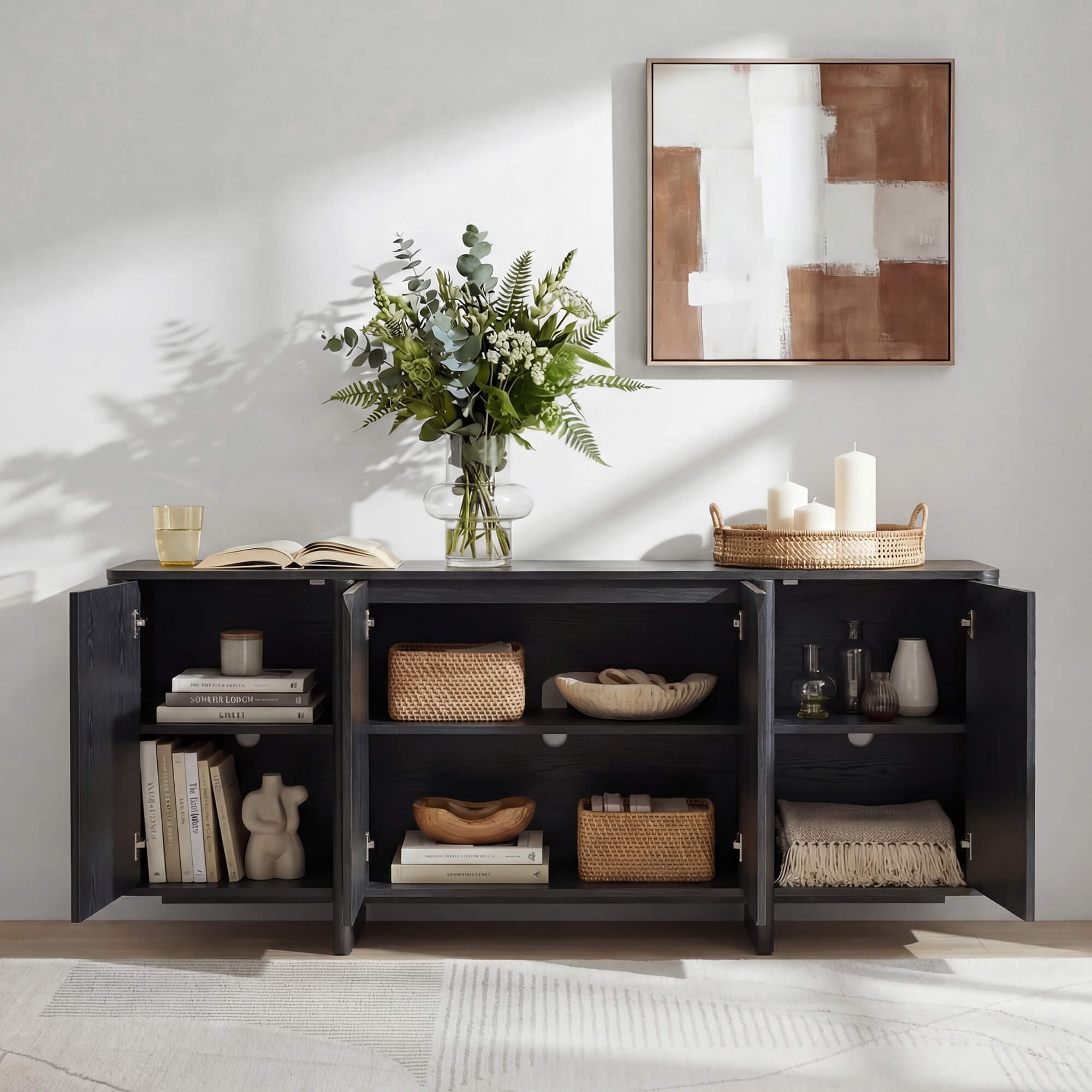 67” Bennett Modern Spacious Multi-Zone Sideboard