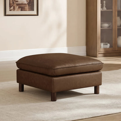 Brendon Modular Ottoman with Wood Leg