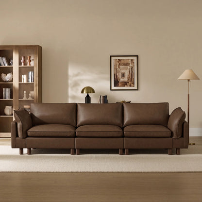 Brendon Modular 3-Seat Sofa with Wood Leg