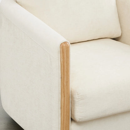 Callan Barrel-Back Chenille Swivel Accent Chair