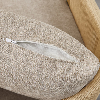 Carl Modern Swivel Rope Accent Chair