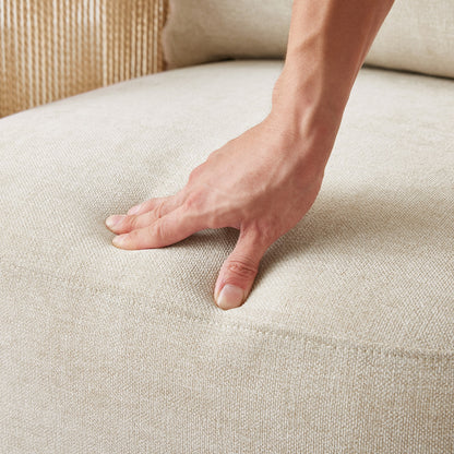 Carl Modern Swivel Rope Accent Chair