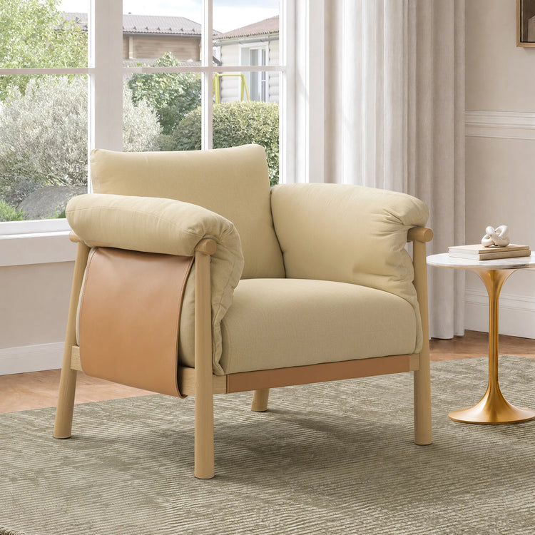 Cecil Upholstered Farmhouse Accent Chair