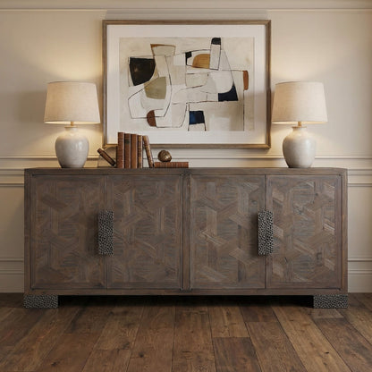 71'' Megan Reclaimed Fir Sideboard with Metal Handles