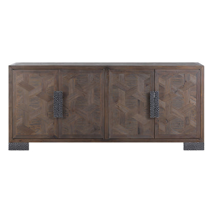 71'' Megan Vintage Fir Sideboard with Metal Handles