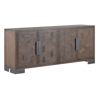 71'' Megan Vintage Fir Sideboard with Metal Handles