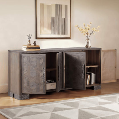 71'' Megan Vintage Fir Sideboard with Metal Handles