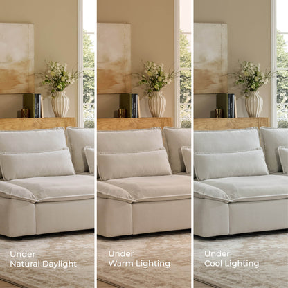 Ace Deep Adjustable Backrest 3-Seater Modular Sofa with Storage Armrest