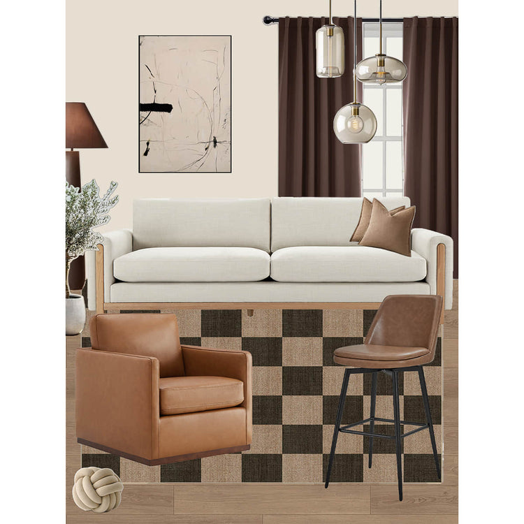 Fall Sale Bundle | Keaton Sofa & Henry Chair & Eli Stool