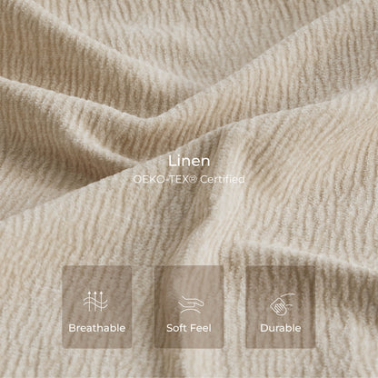 Daisy 3-Seat Modular Curved Chenille Sectional Sofa with Chaise and Down-Filled