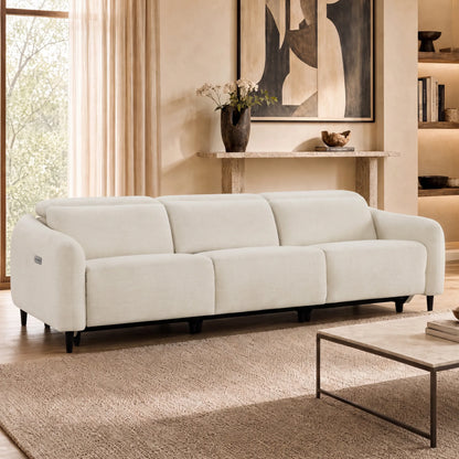 Diya Soft & Breathable 3-Seater Reclining Sofa with Power Headrest