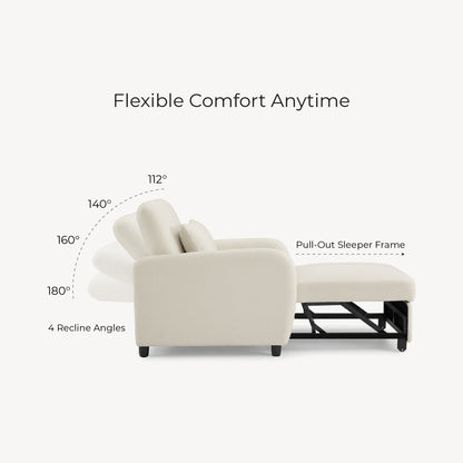 Greer Stylish Convertible Sleeper Chair