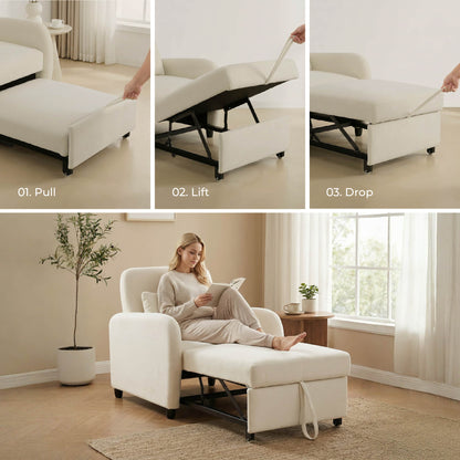 Greer Stylish Convertible Sleeper Chair