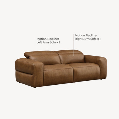 Haley Buttery-Soft 3-Seat Modular Power Reclining Sofa with Power Headrests