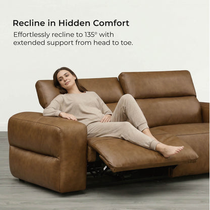 Haley Buttery-Soft 3-Seat Modular Power Reclining Sofa with Power Headrests