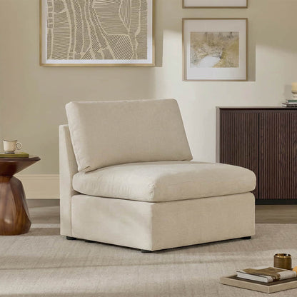Jonathan Modern Cozy Chenille Sofa Armless Chair