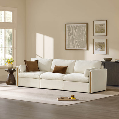 Jonathan Modern Cozy Chenille 3-seat Modular Sofa with Hidden Storage